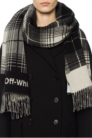Reversible checked scarf, zdjęcie 2 Reversible checked scarf od Off White